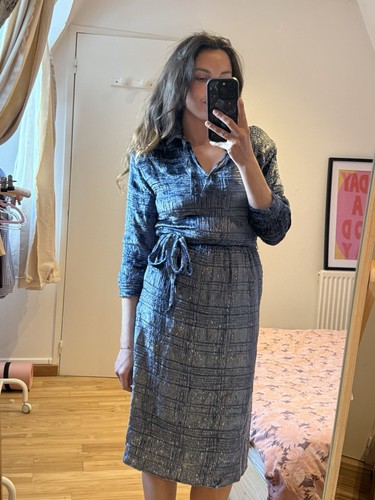 Robe courrèges soie - en,