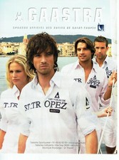 Publicité Advertising 109  2007  chemises Voiles de Saint- Tropez par Gaastra