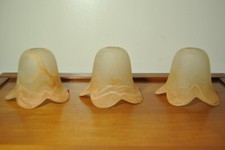 3 Tulipes en verre pour lustre