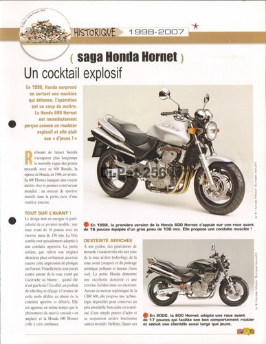Fiche moto honda cb - moto, 600