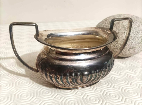 Sucrier ancien métal argenté