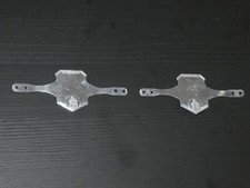 lot anciennes plaques de vélo nominative, alu, à graver, neuves d'époque