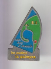 RARE PINS PIN'S .. SPORT NAUTIQUE WINDSURF PLANCHE A VOILE LA PALMYRE 17  ~DP