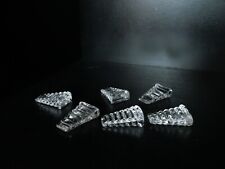 6 ancien rares cales assiette cristal BACCARAT réhausse assiette, porte couteau