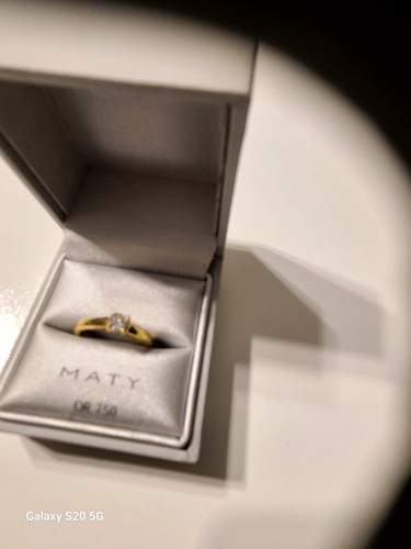Bague solitaire jaune - bague,