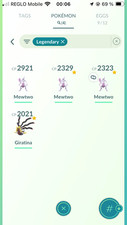 Mewtwo x3 + Giratina x1 Mini