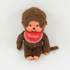 Peluche Kiki SEKIGUCHI Monchhichi bavoir rouge et blanc 20 cm (F12149)