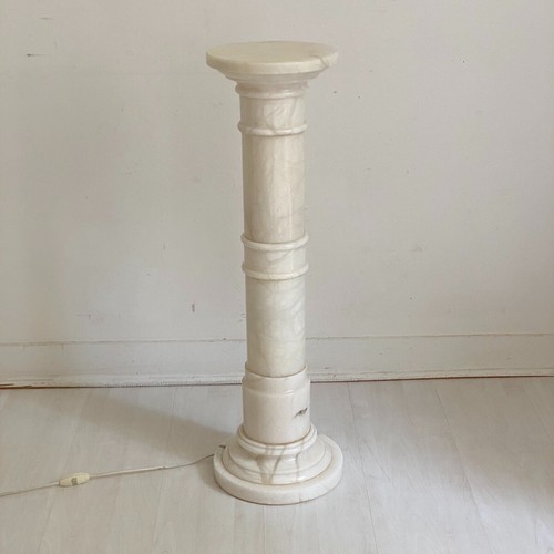 Sellette colonne albatre - sellette,