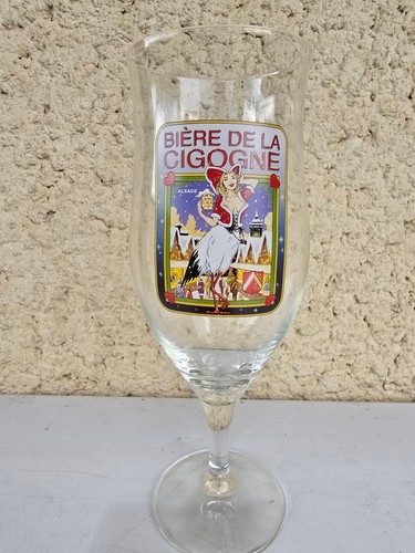Verre biere cigogne - la, cigogne.