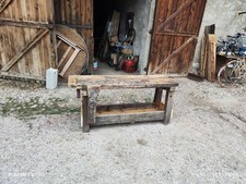 établi bois ancien 1900  