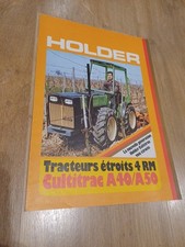 PROSPECTUS TRACTEUR HOLDER CULTITRAC A40/A50 TRACTOR TRAKTOR PROSPEKT 