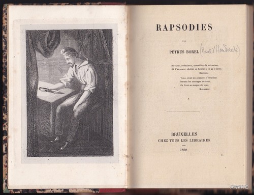 Petrus borel rapsodies 1868 - petrus,