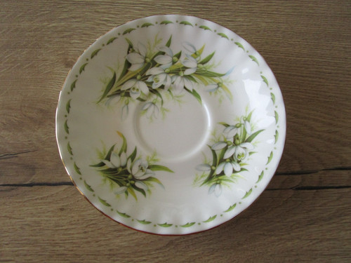 Sous tasse snowdrops january - tasse,
