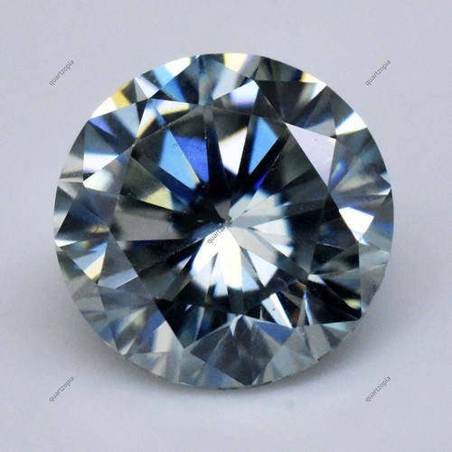Moissanite naturelle ronde - , à