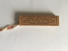 RUBAN ancien INITIALES  « RG » tissées en FIL ROUGE MARQUAGE LINGE - MERCERIE