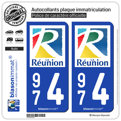 Stickers autocollant plaque - 2,