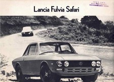 Catalogue Brochure Lancia Fulvia Coupé Safari 1974 Italie Italia