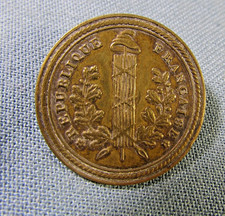 Bouton révolution  république française,  officier  28 mm ( 1792-1803) TBE