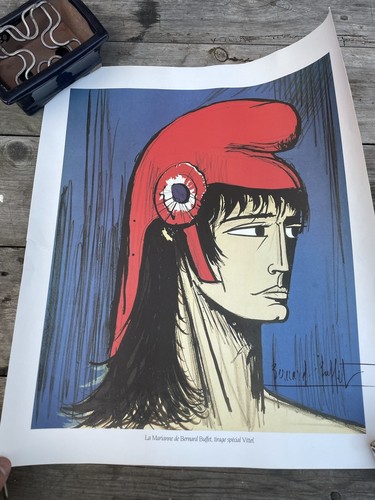 Lithographie marianne bernard - marianne,