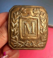 P95906 belt buckle old - , letter