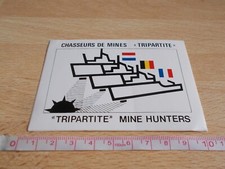 Autocollant CHASSEUR DE MINES TRIPARTITE