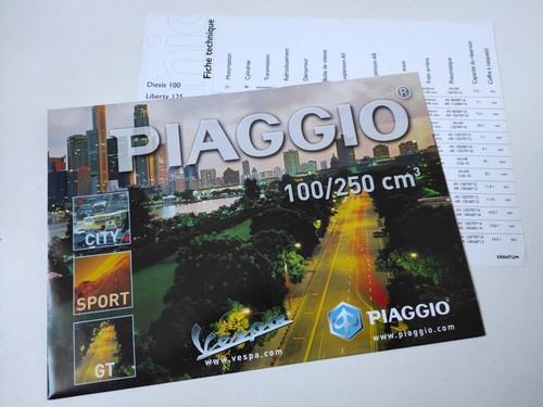 Piaggio 100cc 250cc gamme - 100cc, et