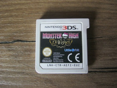 Jeu nintendo 3ds monster high - 3ds:monster,
