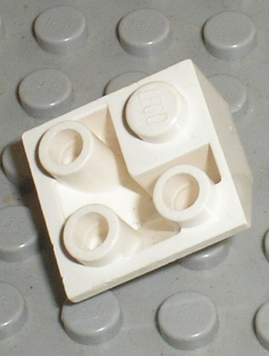 Lego white slope ref 3676 - white,