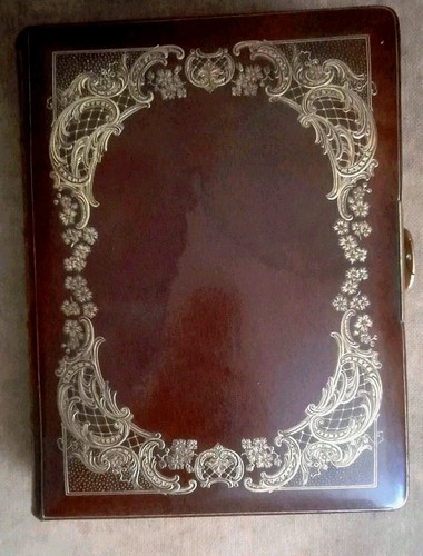 Rare important album cuir 19e - ,
