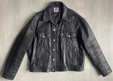 levi's Levi Strauss TRUCKER HORSEHIDE VINTAGE 80's "AERO LEATHER STYLE"TAILLE XL