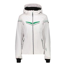 CMP Veste de Ski de Snowboard Femme Veste Zip Hood Blanc Coupe-Vent