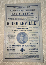 Catalogue Manufacture Ruches Mat Apicole R. COLLEVILLE Chateauroux 1931