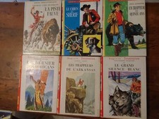 Trappeurs Shérif Mohicans Grand Nord Arkansas / Rouge et Or / LOT 6 livres