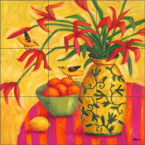 Bird tile backsplash cindy - bird,
