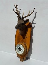 ?‍⬛Baromètre Bois Déco SKI Chalet Montagne Trophée cerf  plastique