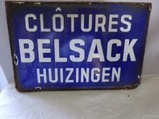 Ancienne plaque de rue tôle