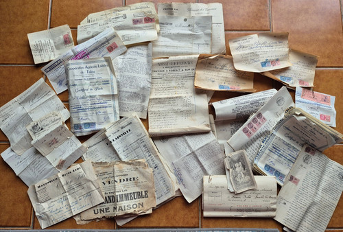 Gros lot vieux papiers - lot,