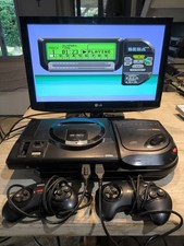 Console Sega Megadrive Et Maga-cd 2 + 2 Manettes + Câbles 