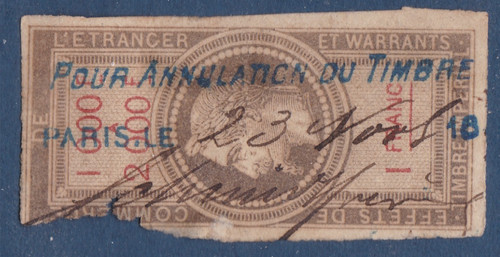 Timbre france fiscal - timbre, 1964