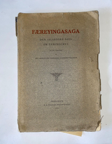 Færeyingasaga 1927 finnur - færeyingasaga,