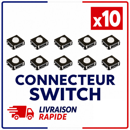 Lot x10 switch bouton clé - x10,