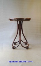 Table de jeu N°4 par Thonet , Spieltische - état original - 1885 -