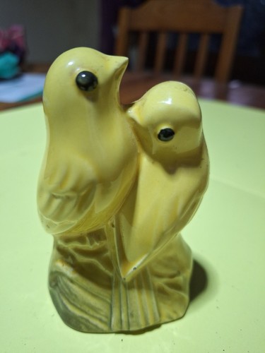 Oiseau porcelaine jaune - oiseau,