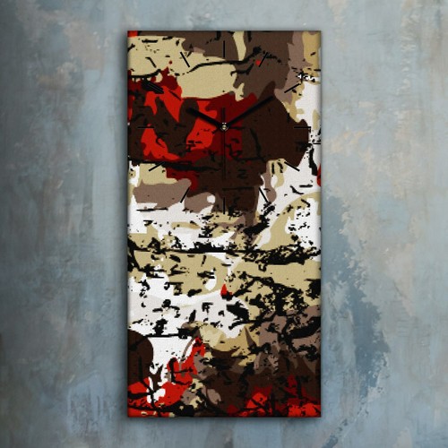 Horloge décorative sur toile