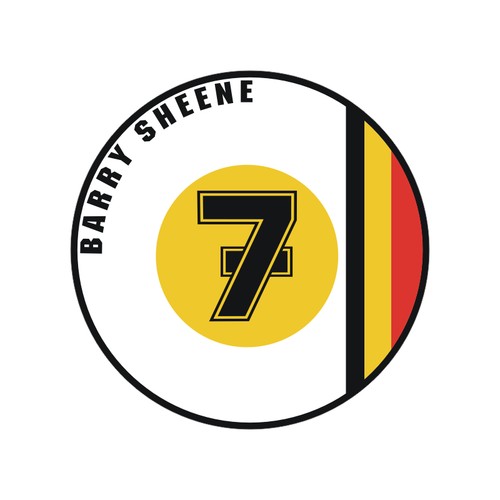 Sticker plastifié barry - sticker,