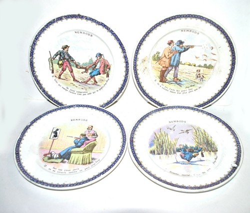 Lot assiettes parlantes - de,