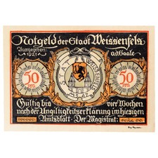 [#286334] Billet, Allemagne, Weissenfels, 50 Pfennig, Restaurant, 1921, SPL, Meh