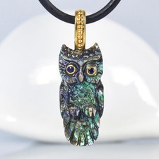 Chouette Pendentif Sculpté