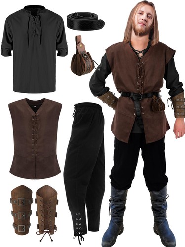 Pcs men renaissance costume - 6,