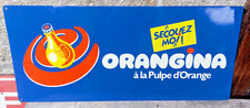 Tôle fine aluminium publicitaire ORANGINA - Orange -